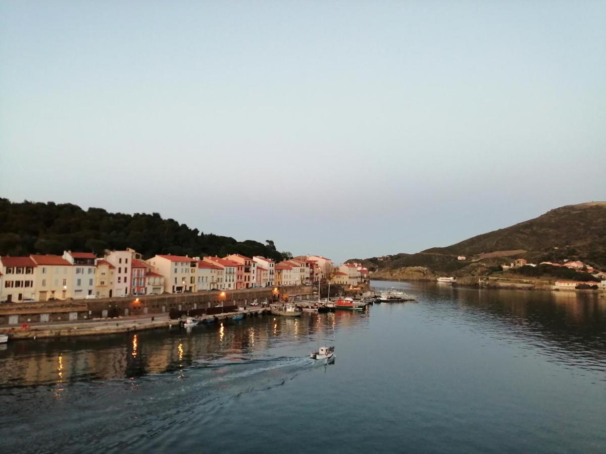 Vue Sur Mer! Levers De Lune Et Soleil En Direct! Port Vendres Exterior foto